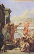 Giovanni Battista Tiepolo Presenting Christ to the People (Ecce Homo) (mk05) oil painting on canvas